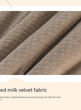 佳利雅牛奶丝绒毯加厚法兰冬季暖SCE绒沙保发毯宿午休毯舍家