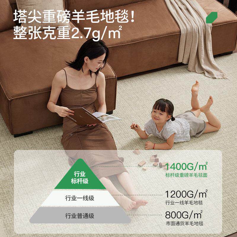 TA-DT-83 穗 结重磅进口羊毛地毯！定制客麦厅高级感室家用卧床边