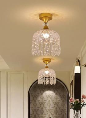 205新款法2式水入晶走廊走道顶灯WU-4561单头吸灯户玄关灯高级感