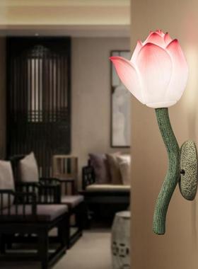 意新中式壁灯21237书房卧室背楼景墙走廊过道阳台装饰床头梯荷创