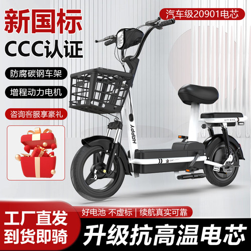 新国标电动车电动自行车电瓶车锂电池小型轻便代步超长续航可上牌