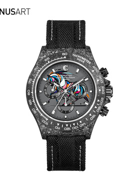 CRONUSART克洛斯碳纤维马年限定男士全自动机械腕表潮流时尚手表