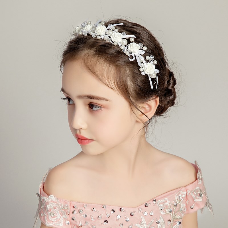 儿童头饰女花环皇冠女童甜美发饰发圈饰品小女孩公主发箍礼服配饰
