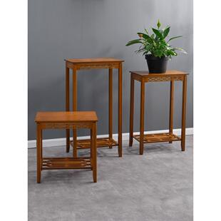 花架室内花架花盆架客厅落地式挂兰架古色古香花桌中国竹制入口储