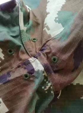 夏季05式套装老式武夏小花迷彩服网格米彩服春秋户外工作服劳保服