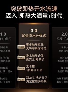 佳德净瞬热式净净饮 All厨水TH1200G+下ro反渗透直饮机加热龙头器