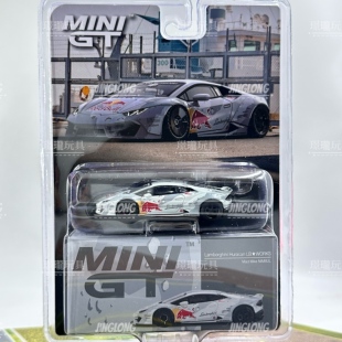 MINIGT,967:兰博基尼 Huracan飓风 红牛，合金小汽车模型摆件玩具