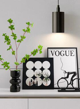 贝汉美现代简约客厅入户玄关电视柜摆件小众高档软装饰画乔迁礼物