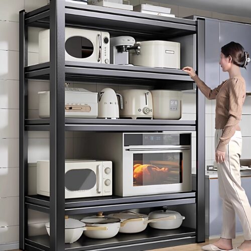 厨房置物架落地多层多功能货架家用微波炉烤箱收纳储物架橱柜架子