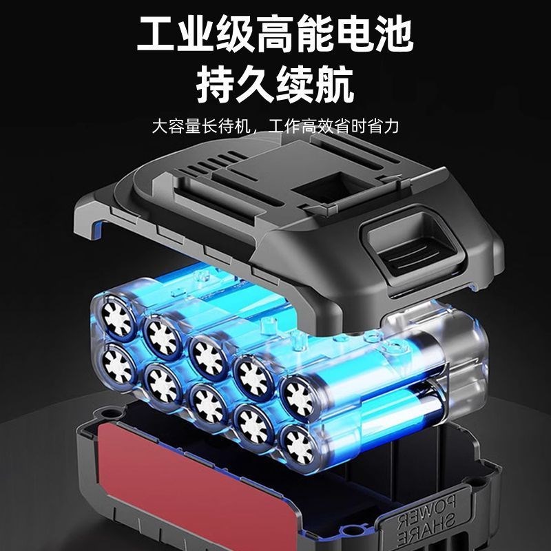 锂电暴力风扇吹灰尘m工业鼓风机大功率强力涡轮吹风机洗车吹水除
