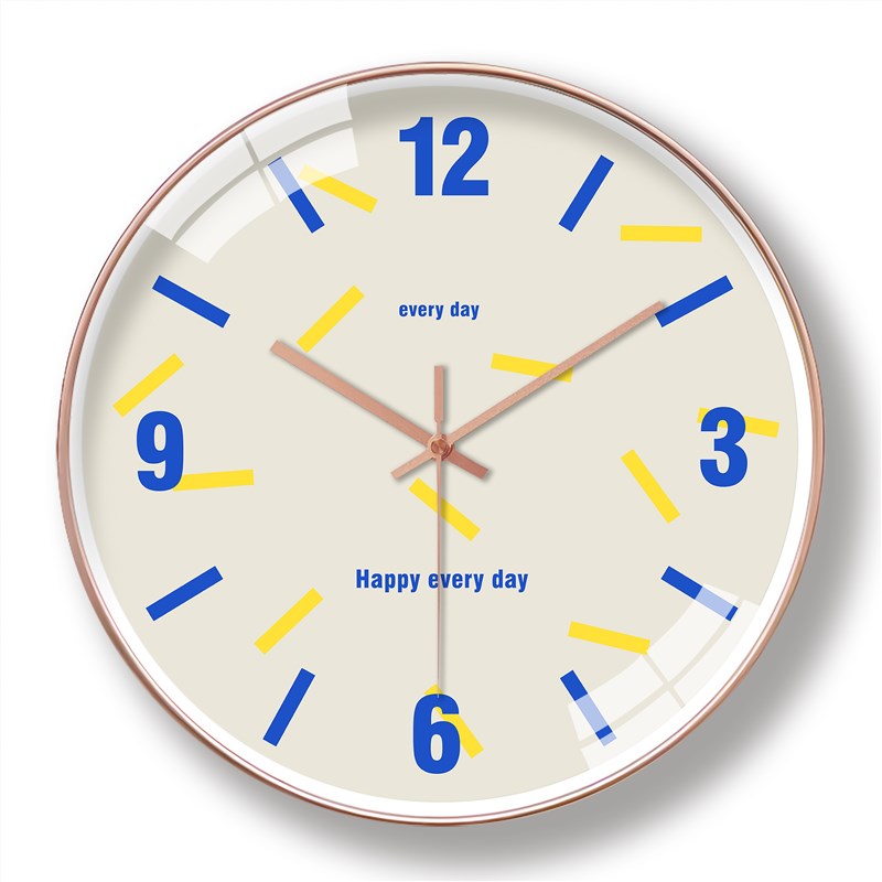 艺术挂钟大气风现代简约风时钟客厅扫秒静L音极简数字钟挂墙石英