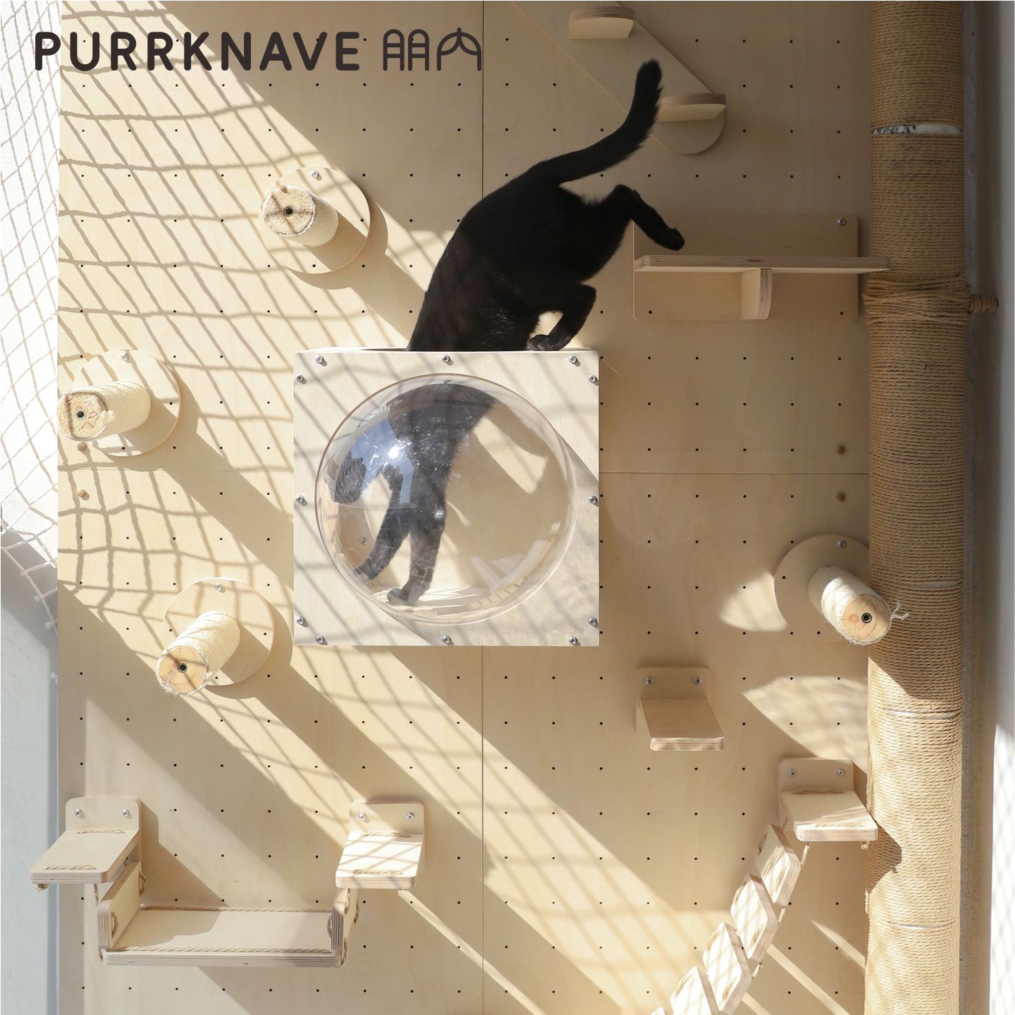 PurrKnave朋内洞洞板猫爬架