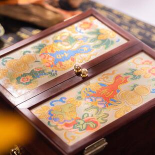 南京云锦研究所博物馆首饰盒高档精致实木项炼戒指收纳盒吉利礼盒