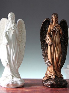 欧式家居天使饰品摆件花园酒店走廊别墅婚庆引路天使柜子天使雕塑