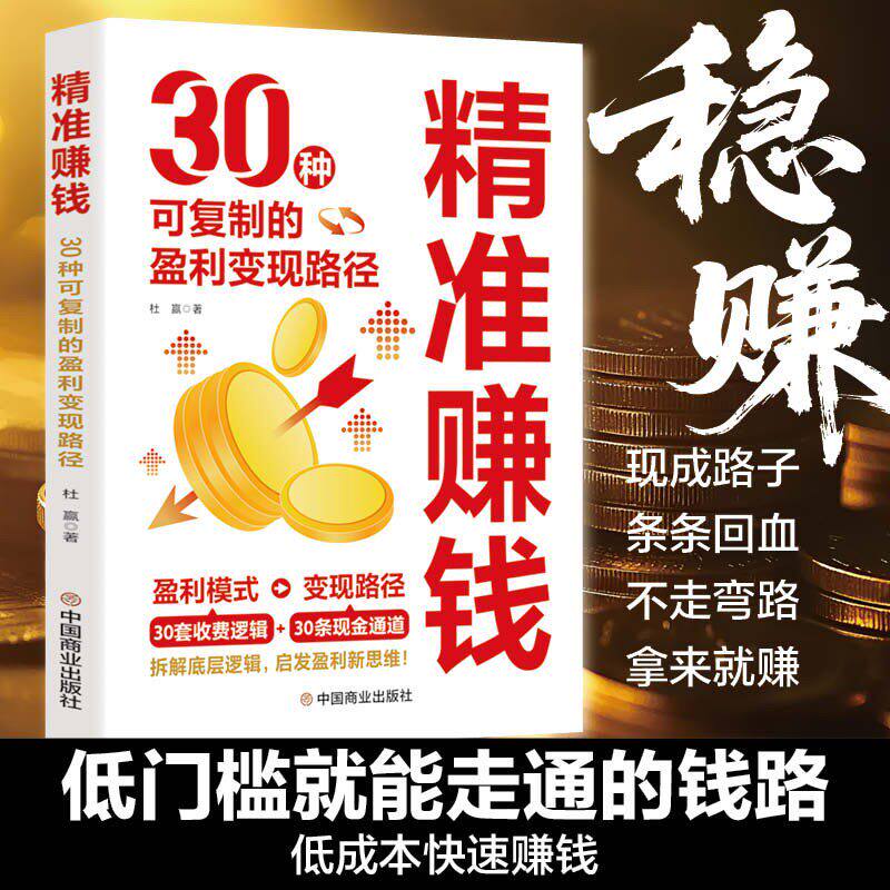 精准赚钱:30种可复制的盈利变现路径 普通人逆袭成为赚钱高手的理财妙招