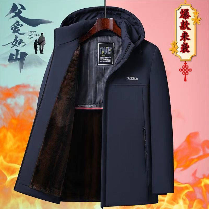 男士貂绒派克服冬季新款加绒加厚棉袄商务皮草棉衣棉服保暖外套男,男装,棉衣,淘宝优惠券,粉丝福利购,淘宝优惠卷