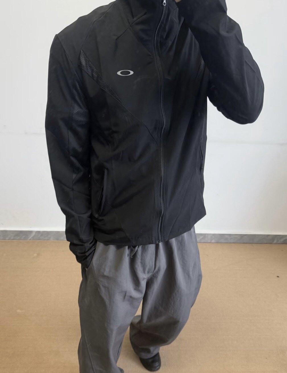 Oakley欧克利解构网眼冲孔凉感薄款绣防晒衣速干衣冲锋衣机能外套
