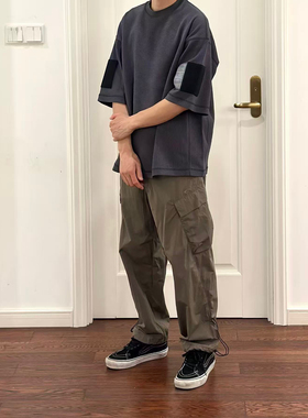 Oakley 欧克利夏季日系轻薄口袋机能裤尼龙立体口袋休闲工装长裤