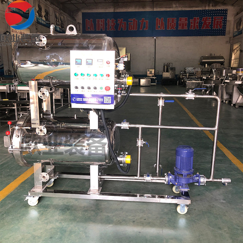 诸城欧业全自动杀菌釜 高温高压杀菌锅 大型饮料灭菌锅 上门安装
