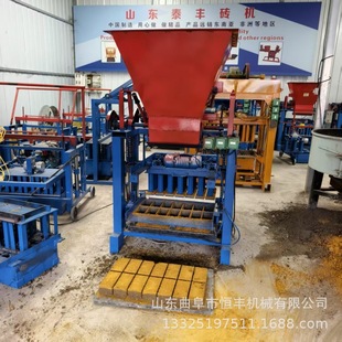 水泥实心砖机水泥石粉沙子制作砌块砖 空心砖切块成型机砖机