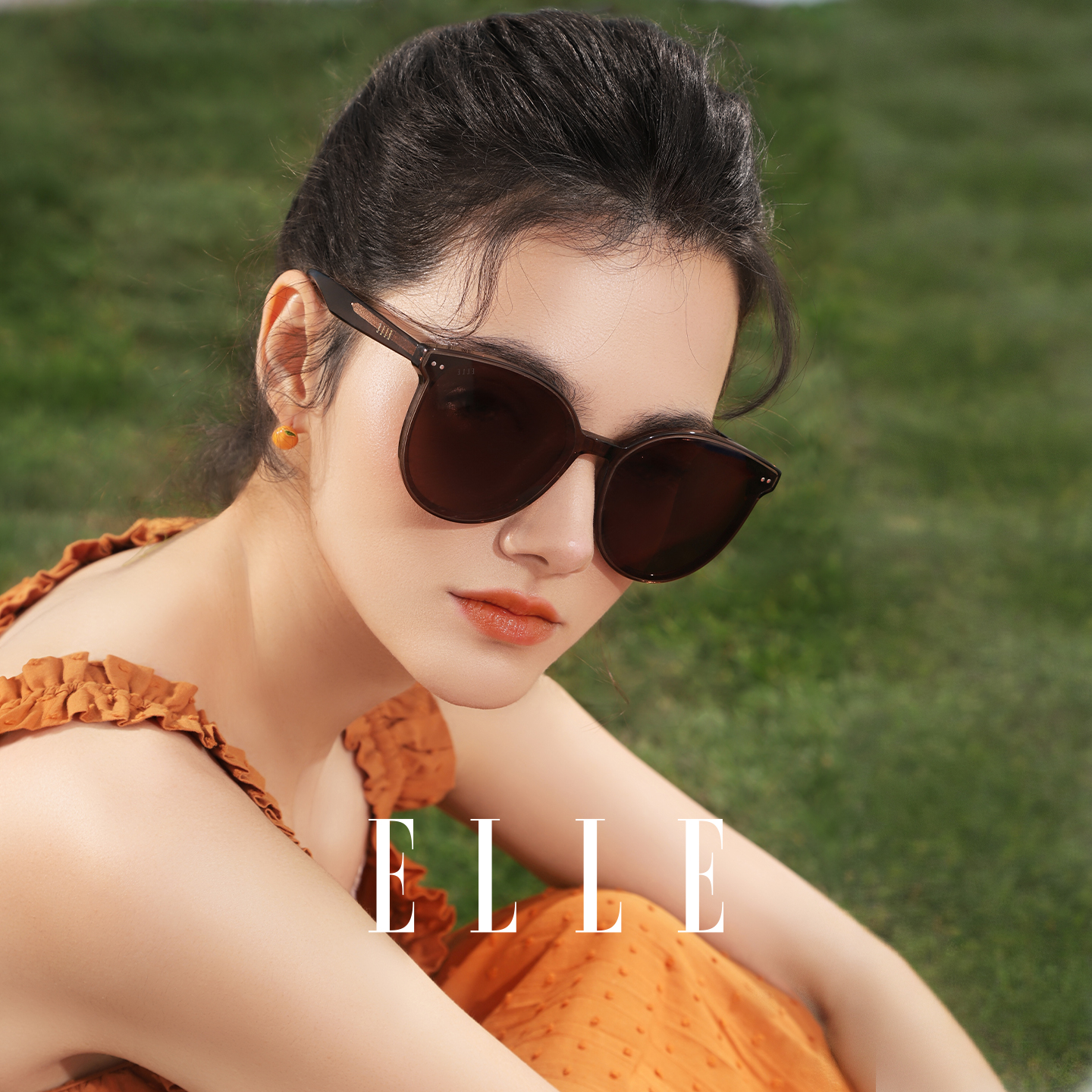 ELLE太阳镜女时尚百搭墨镜防UV400墨镜女款防紫外线2025新款3005
