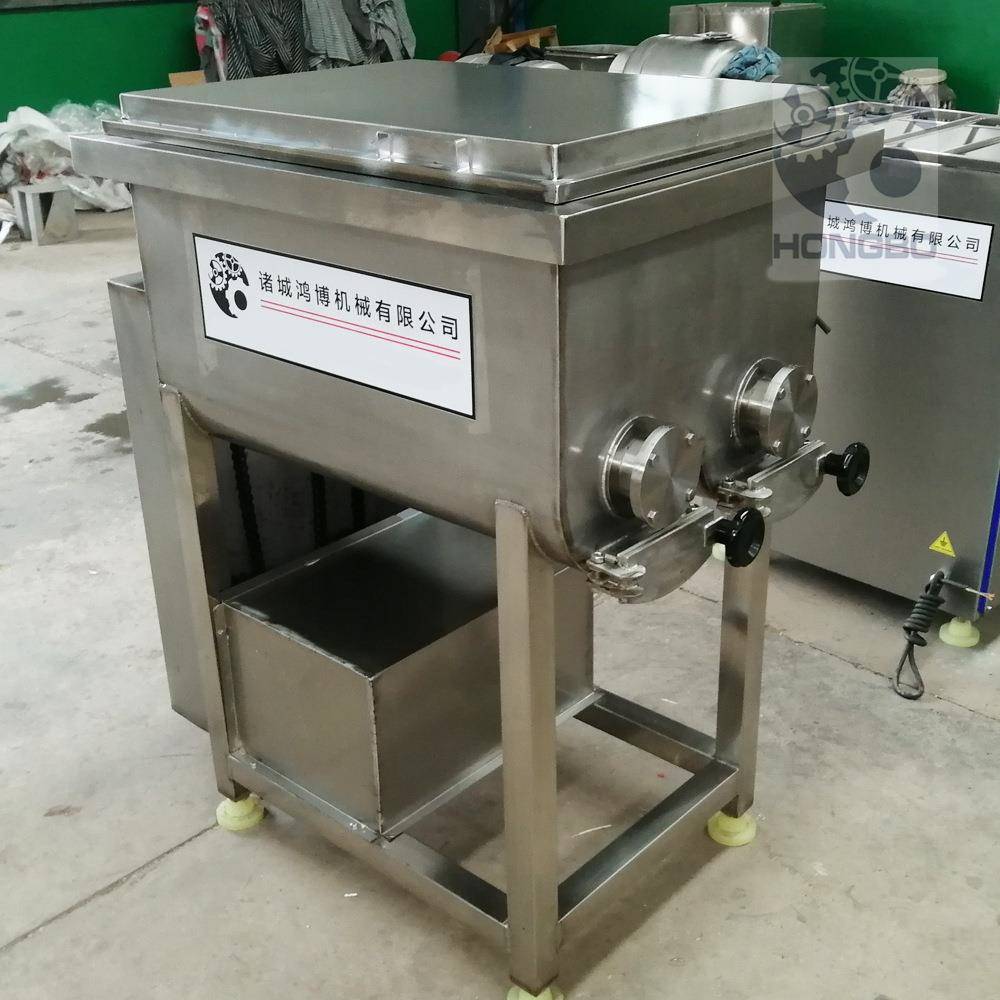 真空变频拌馅机精诚合作宠物食品搅拌设备鸡头骨泥混合拌料机