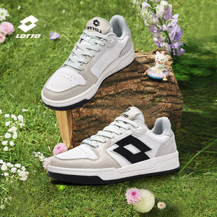 乐途板鞋女鞋2026春季新款皮面休闲鞋子厚底防滑低帮空军一号女款