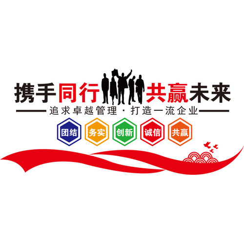 办公室布置企业文化墙贴纸3d立体员工激励志标语公司会议背景装饰