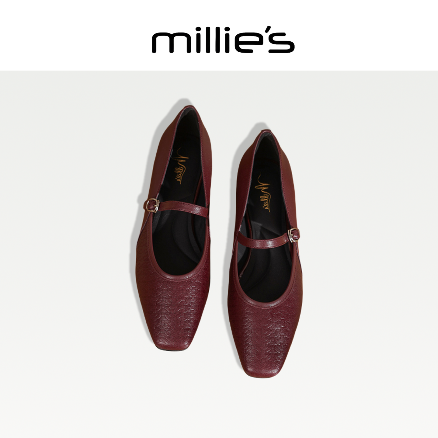 MILLIE'S/妙丽法式复古玛丽珍鞋