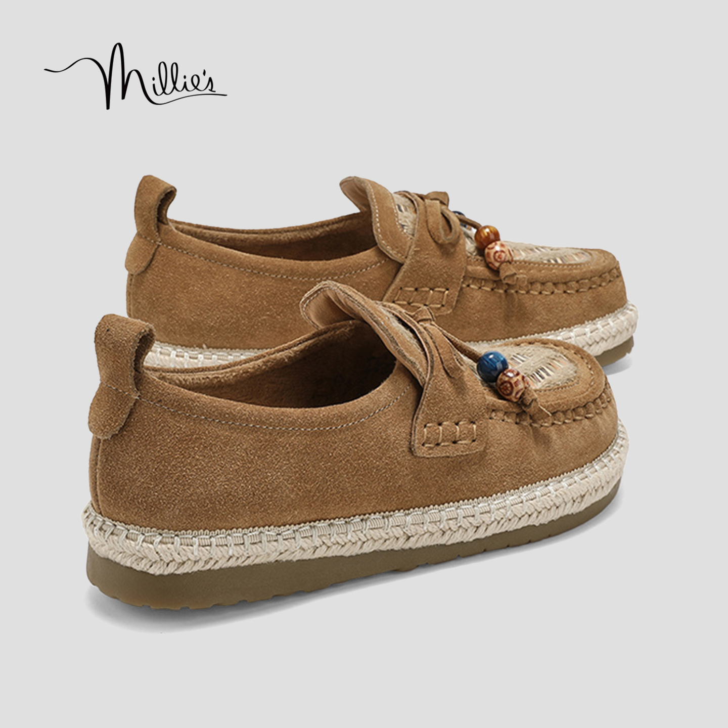 MILLIE'S/妙丽加绒乐福鞋