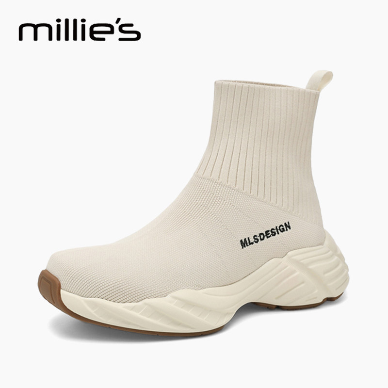 MILLIE'S/妙丽厚底巨好穿袜子靴
