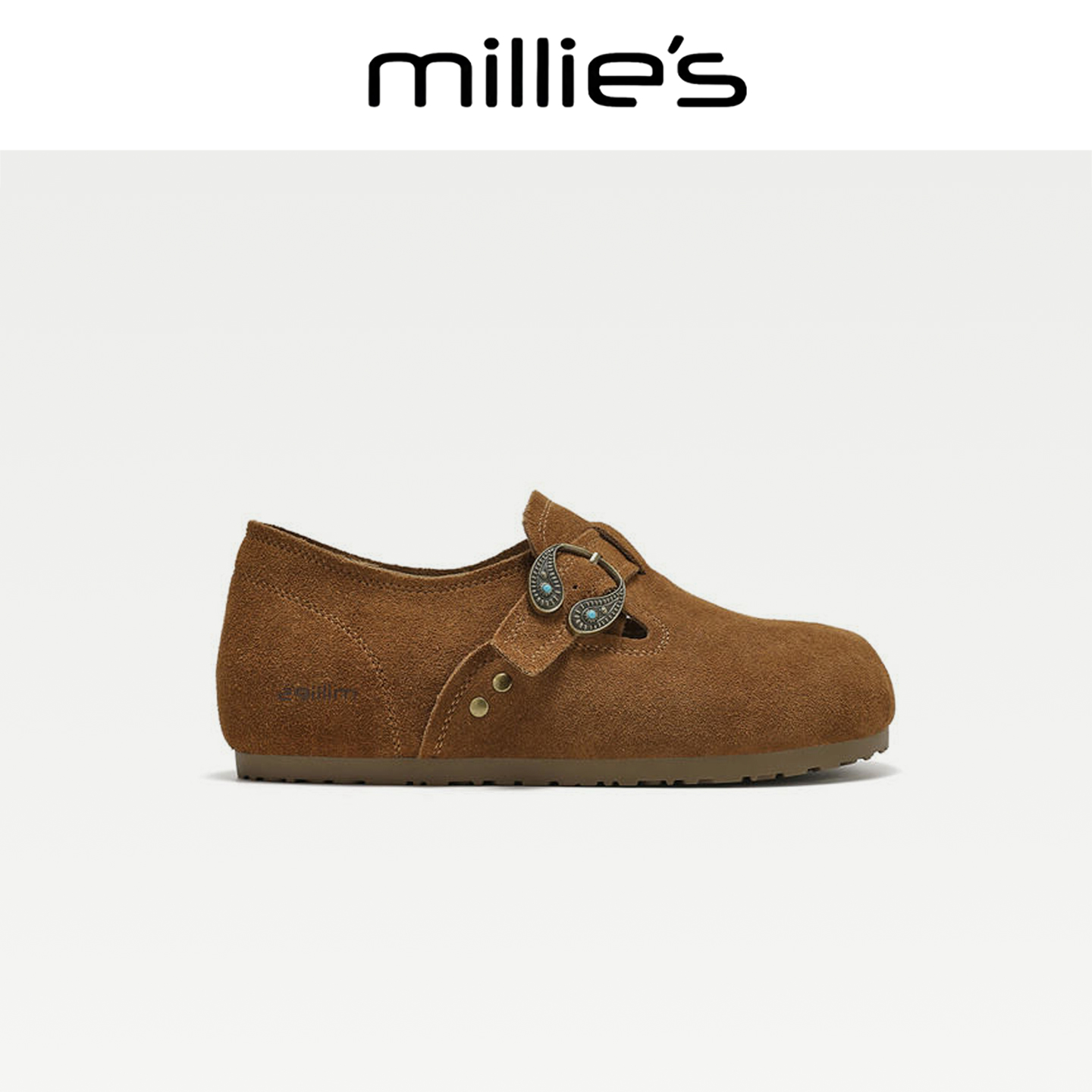 MILLIE'S/妙丽平底复古勃肯鞋