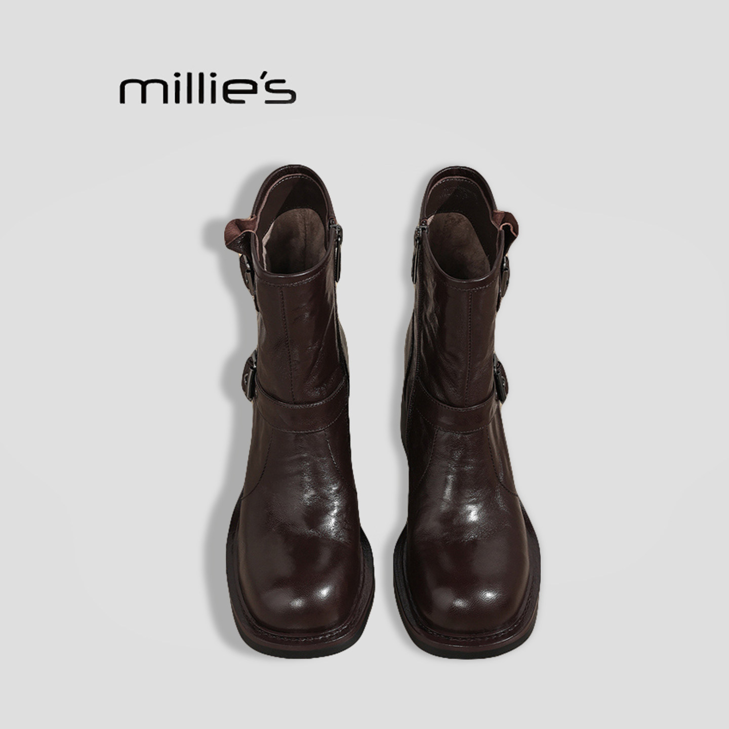MILLIE'S/妙丽西部靴厚底短靴