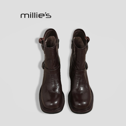 MILLIE'S/妙丽西部靴厚底短靴