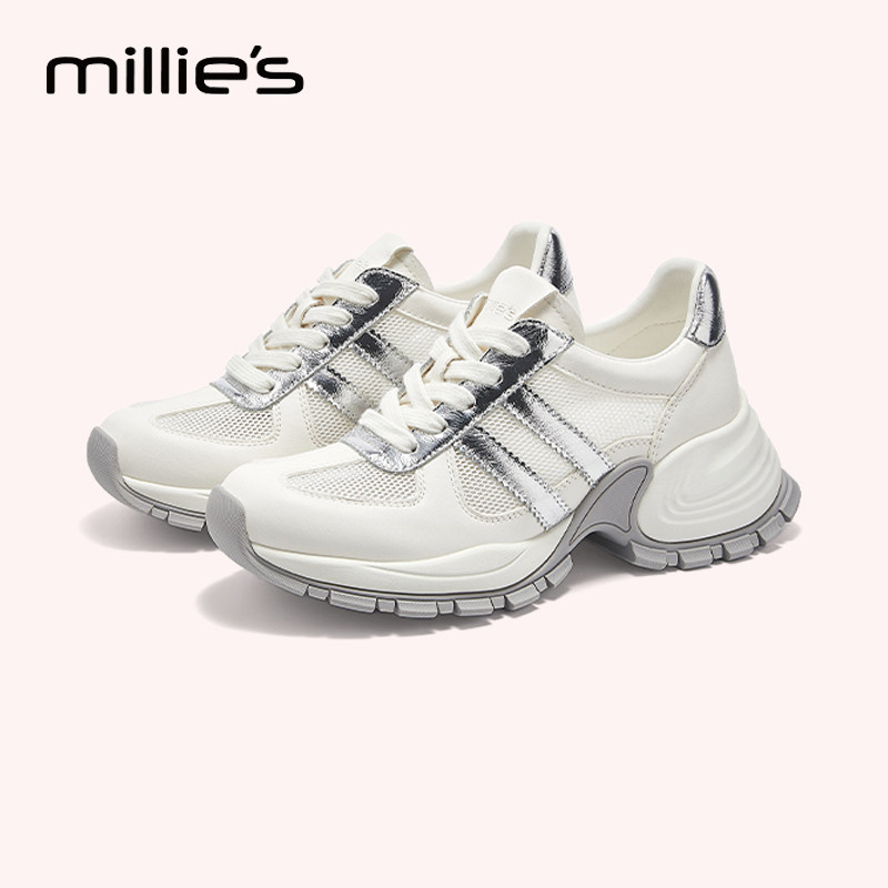 MILLIE'S/妙丽厚底休闲老爹鞋女