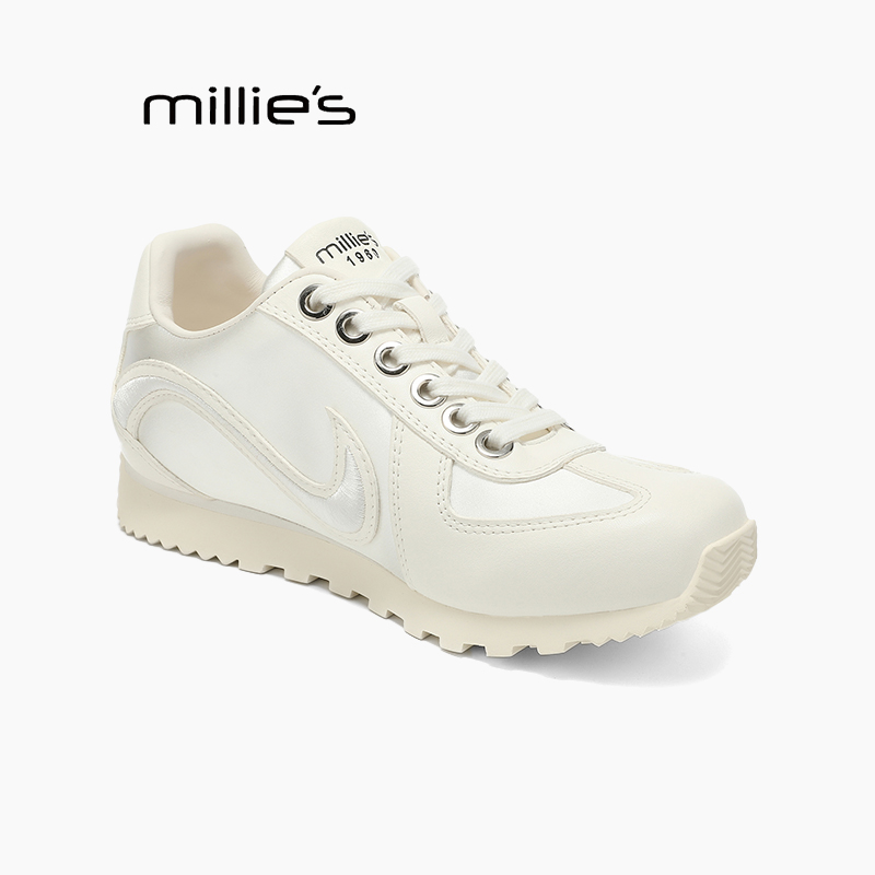 MILLIE'S/妙丽髦复古阿甘德训鞋女秋季新款内增高运动休闲球鞋Q