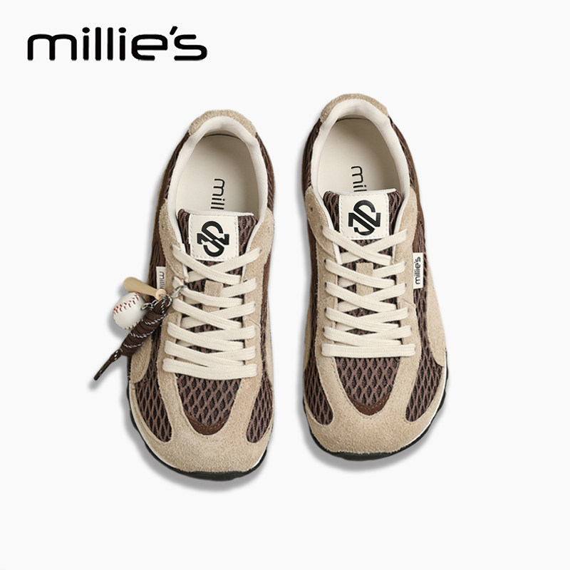 MILLIE'S/妙丽真皮德训鞋女