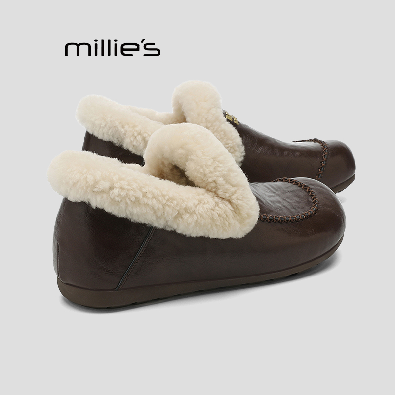 妙丽真皮复古乐福鞋巨好看