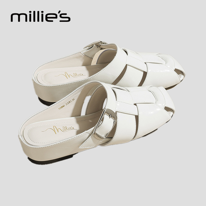 MILLIE'S/妙丽真皮休闲凉鞋