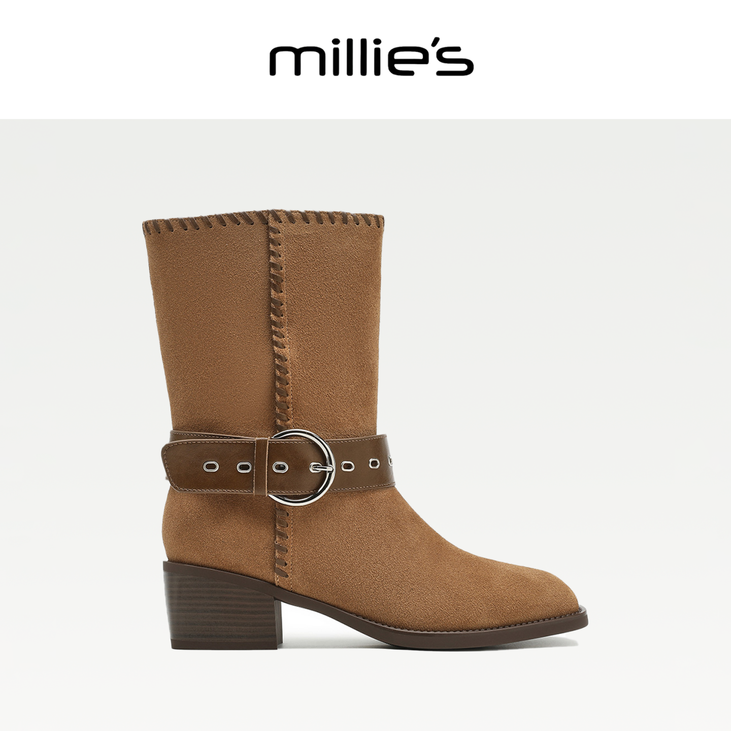 MILLIE'S/妙丽真皮切尔西靴