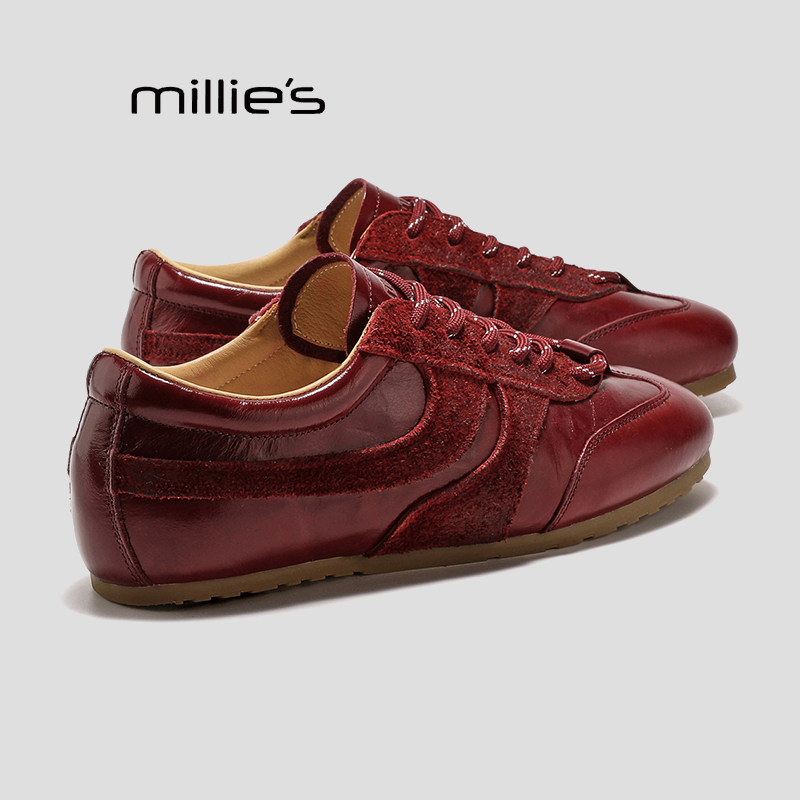 MILLIE'S/妙丽内增高休闲鞋女秋季百搭舒适软底巨好看不累脚鞋子P