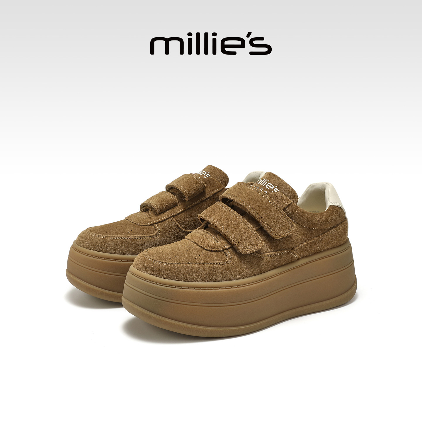 MILLIE'S/妙丽厚底增高老爹鞋