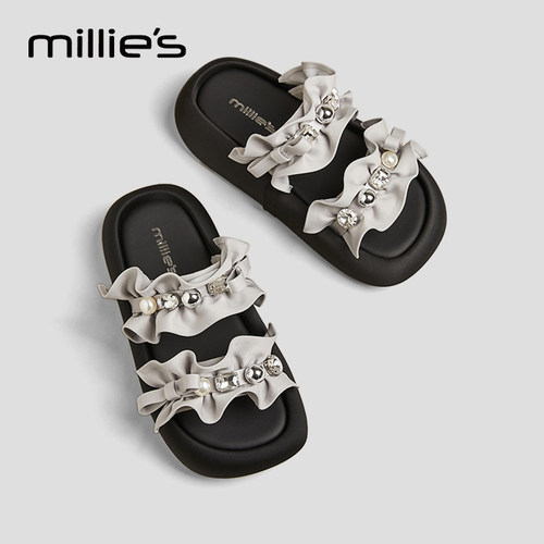 MILLIE'S/妙丽厚底凉拖鞋