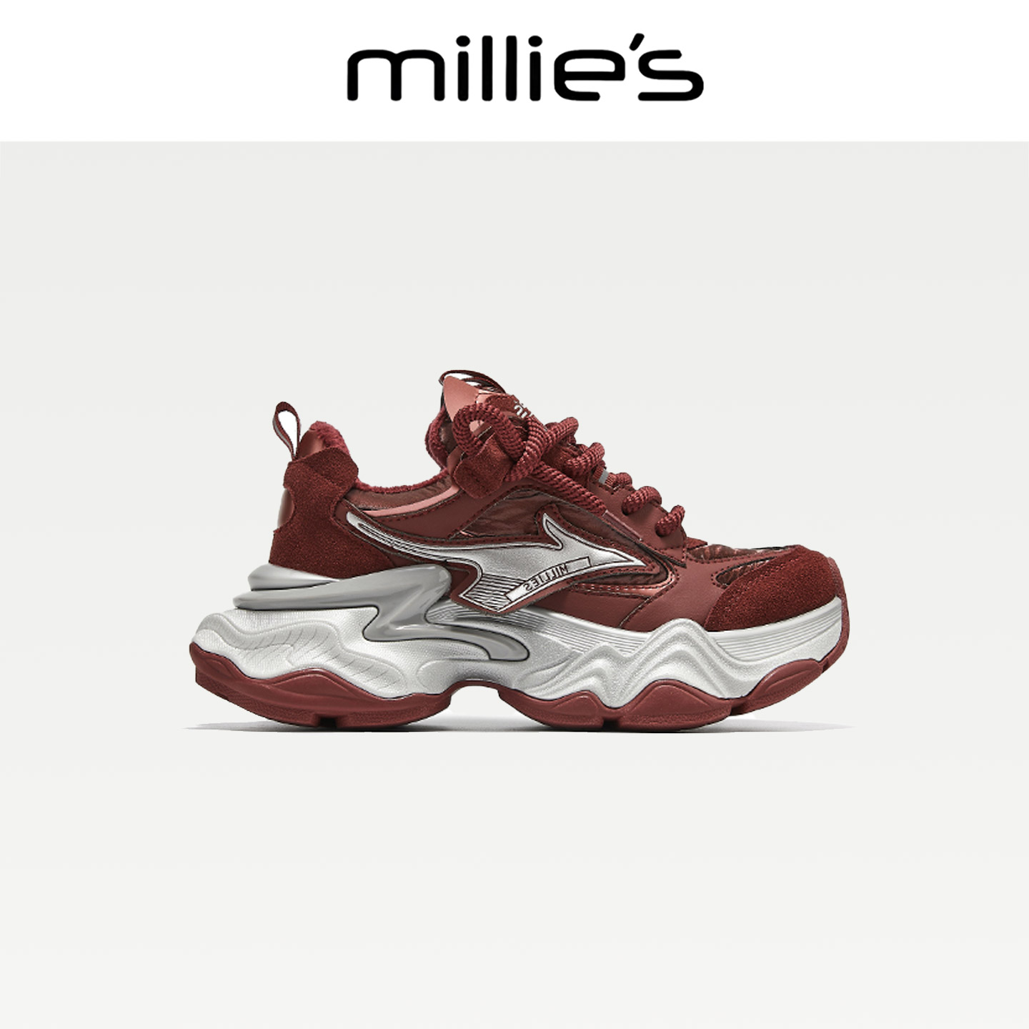 MILLIE'S/妙丽真皮复古德训鞋
