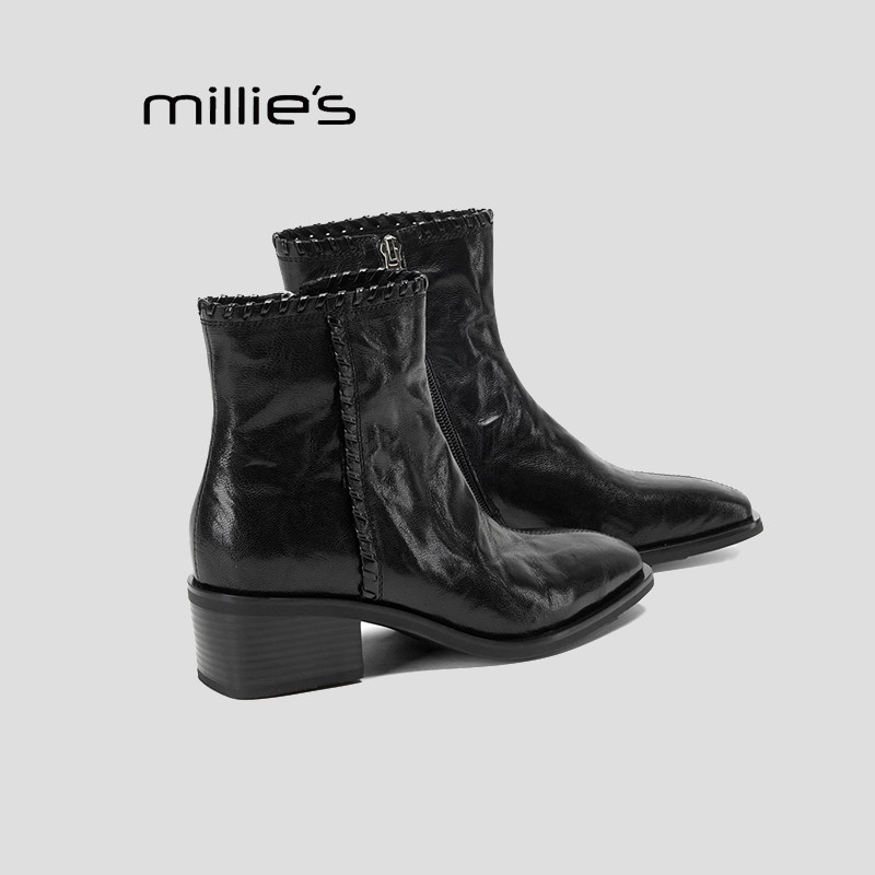 MILLIE'S/妙丽法式切尔西靴
