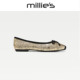 女平底单鞋 妙丽2026新款 MILLIE 法式 复古玛丽珍鞋 芭蕾舞鞋 女C