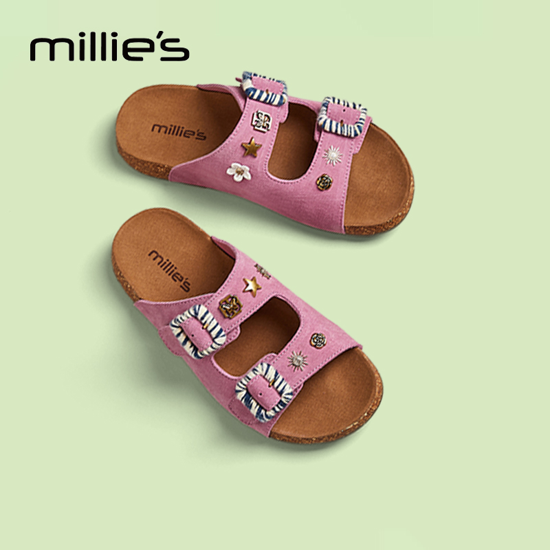 MILLIE'S/妙丽厚底凉拖鞋