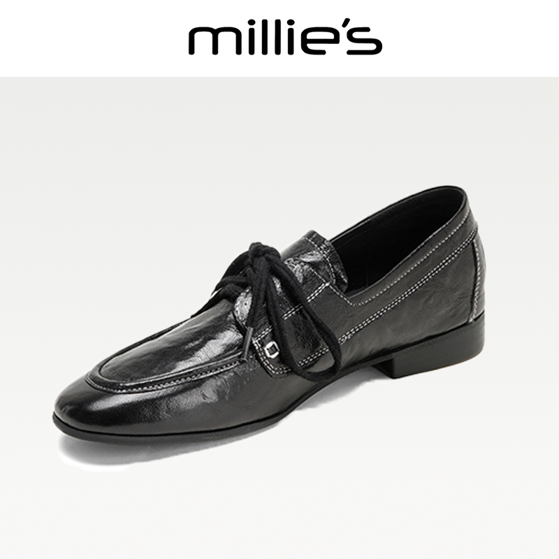 MILLIE'S/妙丽真皮单鞋女