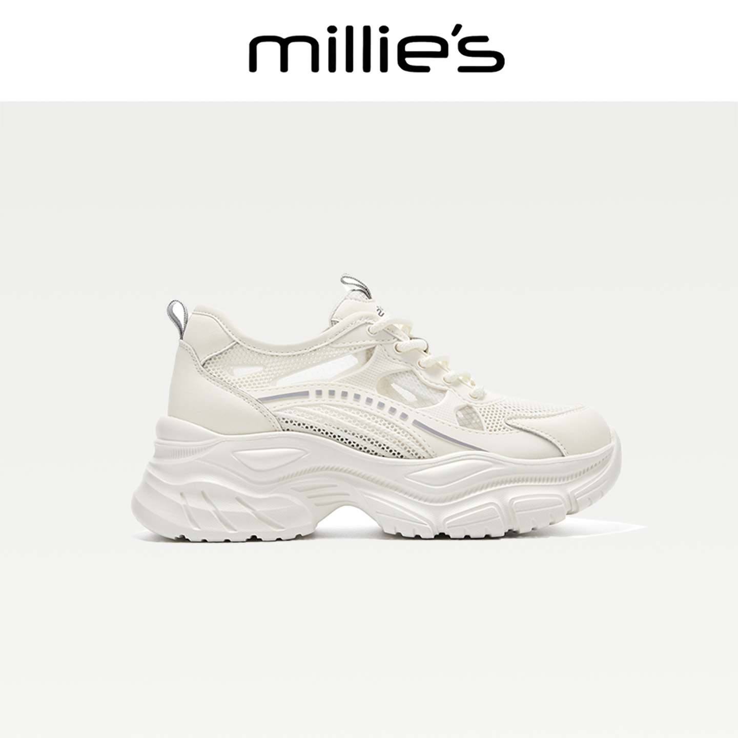 MILLIE'S/妙丽网面老爹鞋女