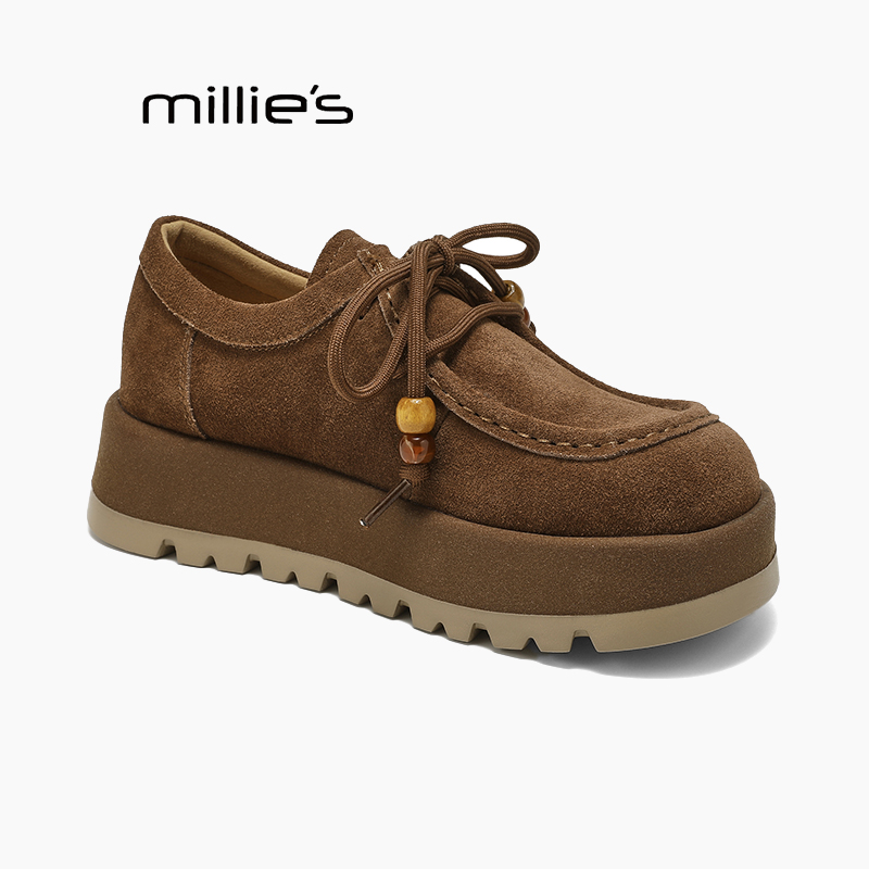 妙丽厚底增高乐福鞋巨好看